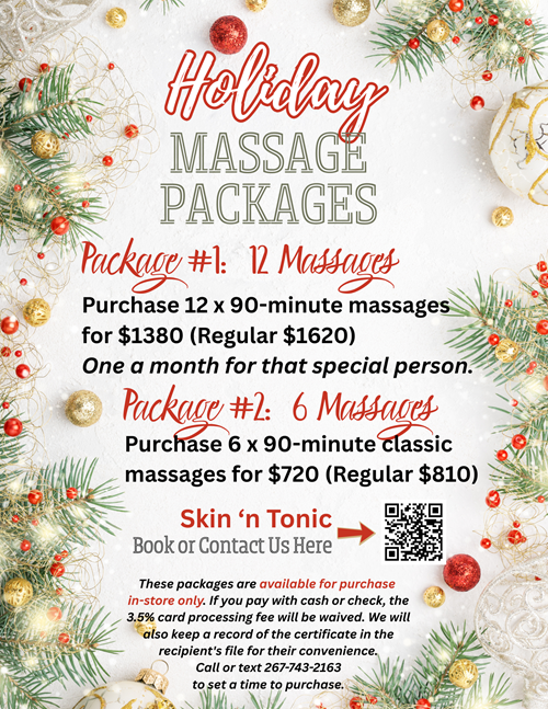 Skin 'n Tonic - Holiday Massage Packages (1)